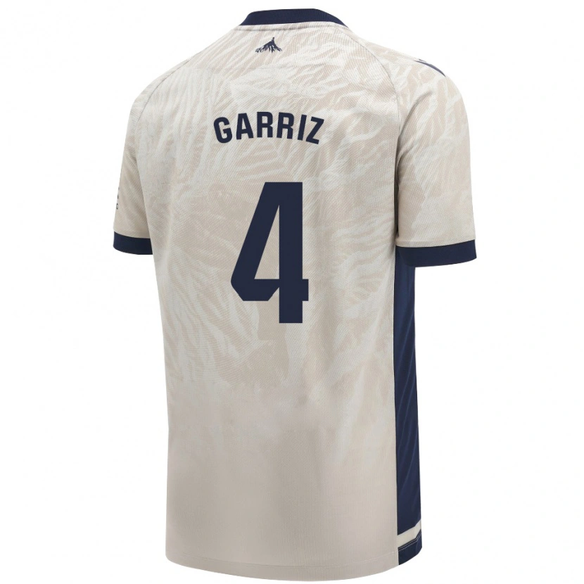Danxen Enfant Maillot Ibaider Garriz #4 Gris Clair Tenues Extérieur 2024/25 T-Shirt