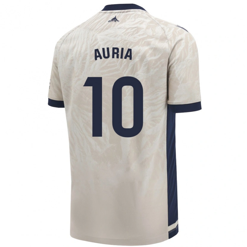 Danxen Enfant Maillot Miguel Auría #10 Gris Clair Tenues Extérieur 2024/25 T-Shirt