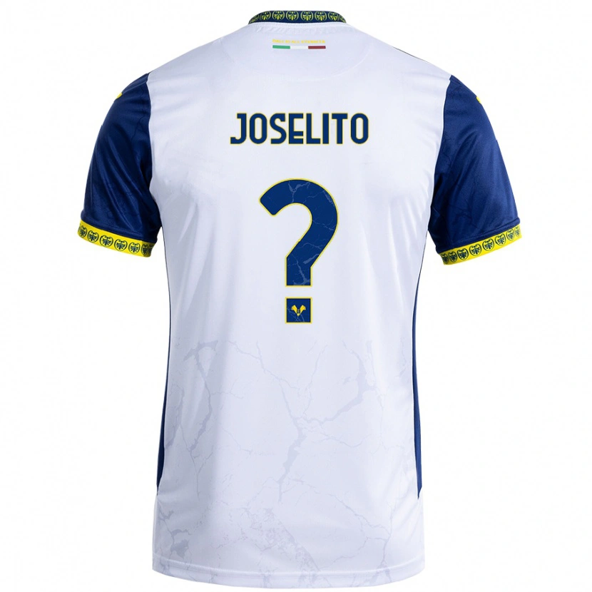 Danxen Enfant Maillot Joselito #0 Blanc Bleu Tenues Extérieur 2024/25 T-Shirt