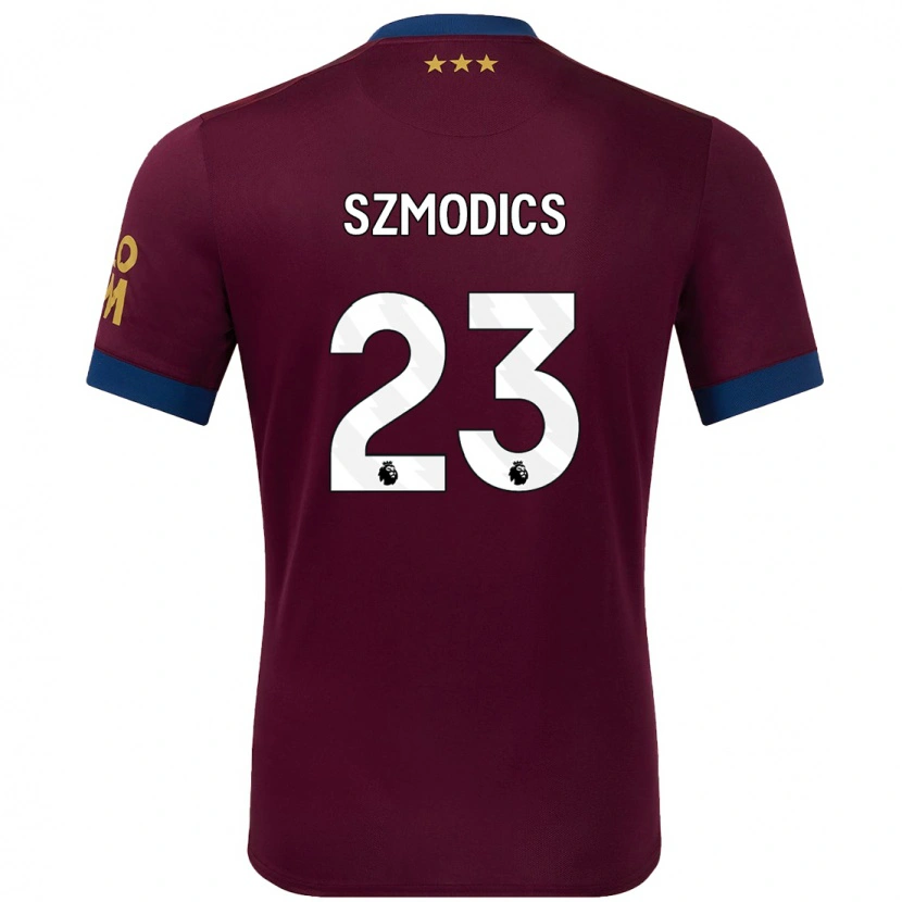 Danxen Enfant Maillot Sammie Szmodics #23 Marron Tenues Extérieur 2024/25 T-Shirt