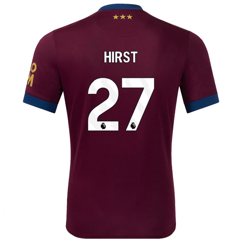 Danxen Enfant Maillot George Hirst #27 Marron Tenues Extérieur 2024/25 T-Shirt