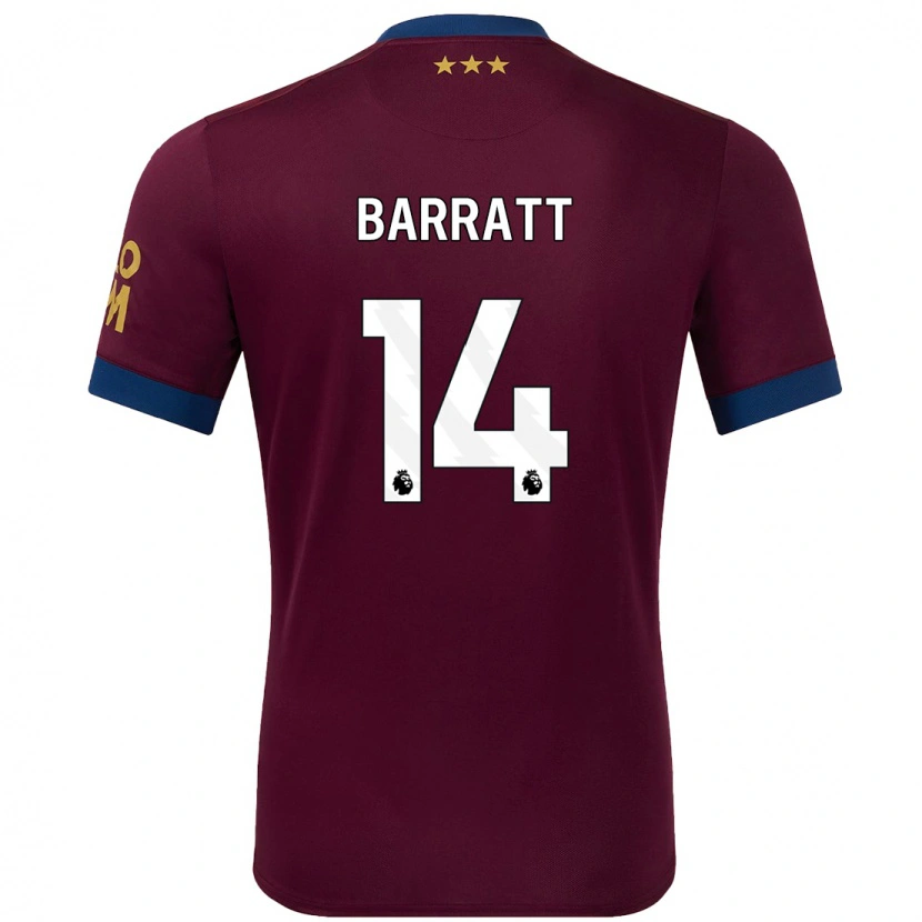 Danxen Enfant Maillot Zoe Barratt #14 Marron Tenues Extérieur 2024/25 T-Shirt