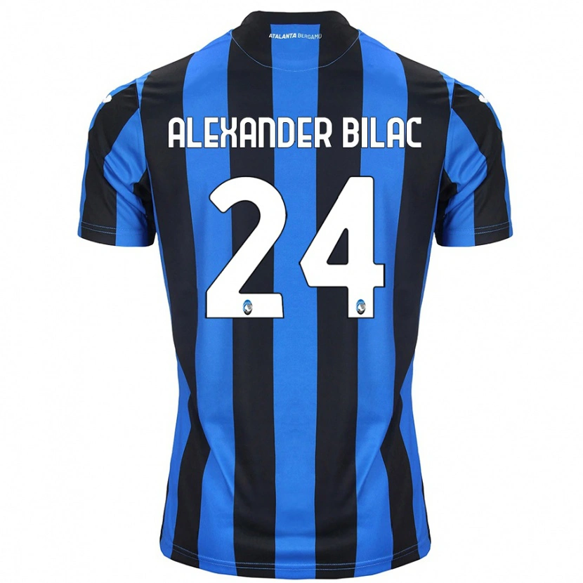Danxen Homme Maillot Max Alexander Bilac #24 Bleu Noir Tenues Domicile 2024/25 T-Shirt