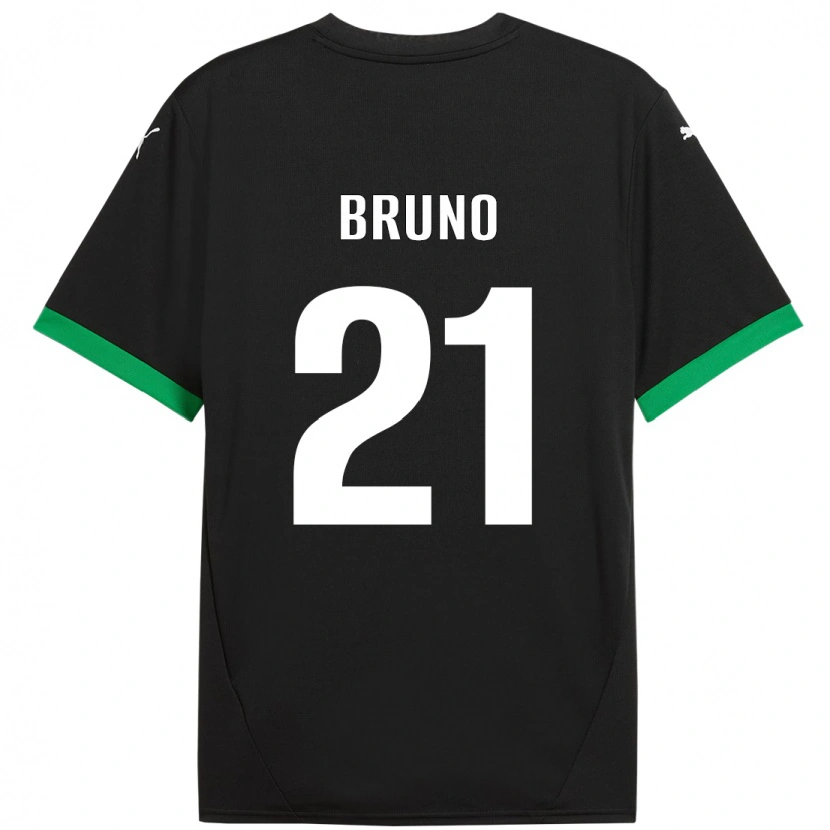 Danxen Homme Maillot Kevin Bruno #21 Noir Vert Foncé Tenues Domicile 2024/25 T-Shirt