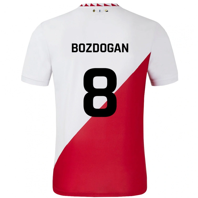 Danxen Homme Maillot Can Bozdogan #8 Blanc Rouge Tenues Domicile 2024/25 T-Shirt