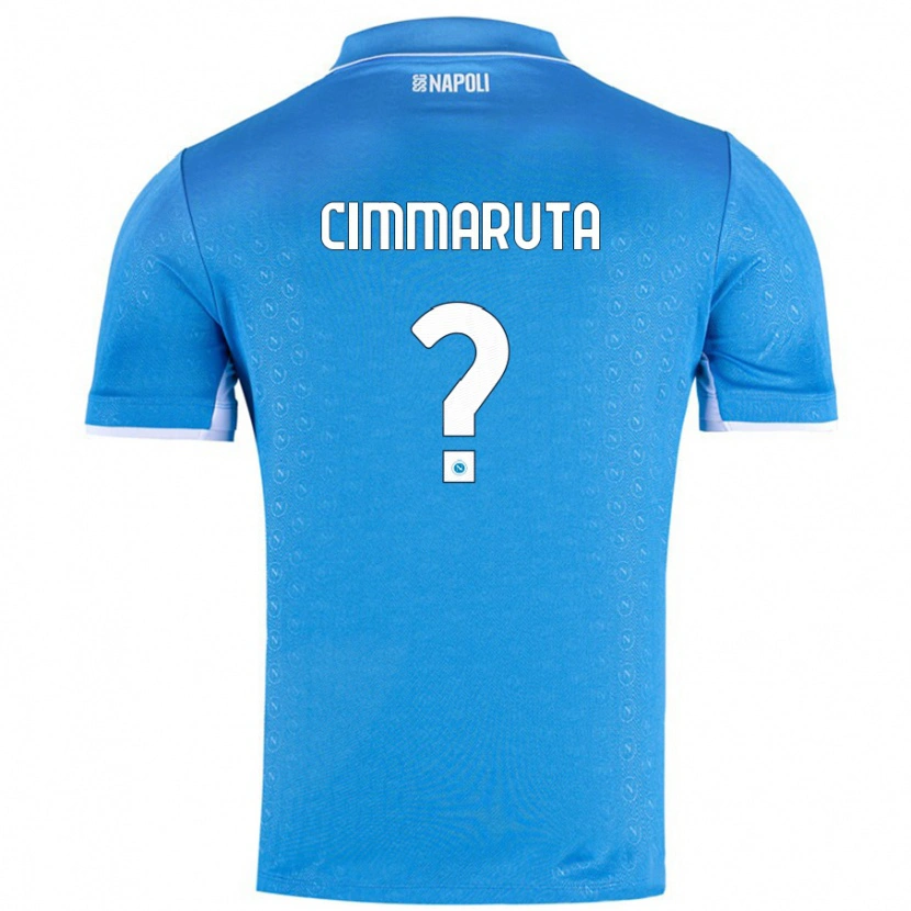 Danxen Homme Maillot Antonio Cimmaruta #0 Bleu Ciel Tenues Domicile 2024/25 T-Shirt