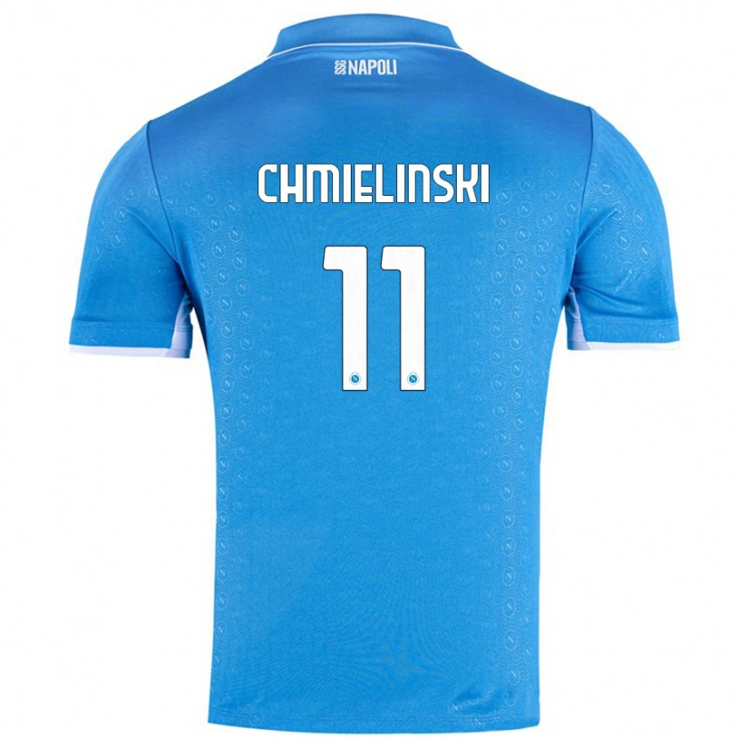Danxen Homme Maillot Gina Chmielinski #11 Bleu Ciel Tenues Domicile 2024/25 T-Shirt
