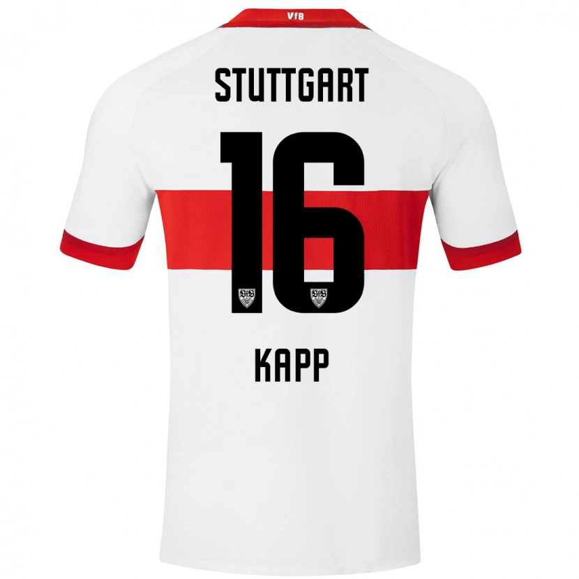 Danxen Homme Maillot Patrick Kapp #16 Blanc Rouge Tenues Domicile 2024/25 T-Shirt