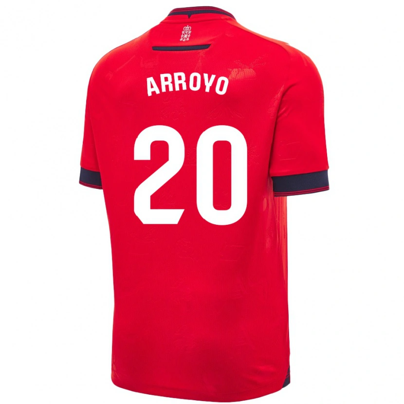 Danxen Homme Maillot Roberto Arroyo #20 Rouge Blanc Tenues Domicile 2024/25 T-Shirt