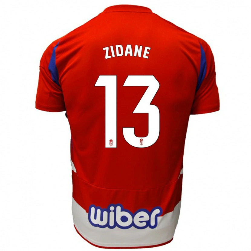Danxen Homme Maillot Luca Zidane #13 Rouge Blanc Bleu Tenues Domicile 2024/25 T-Shirt