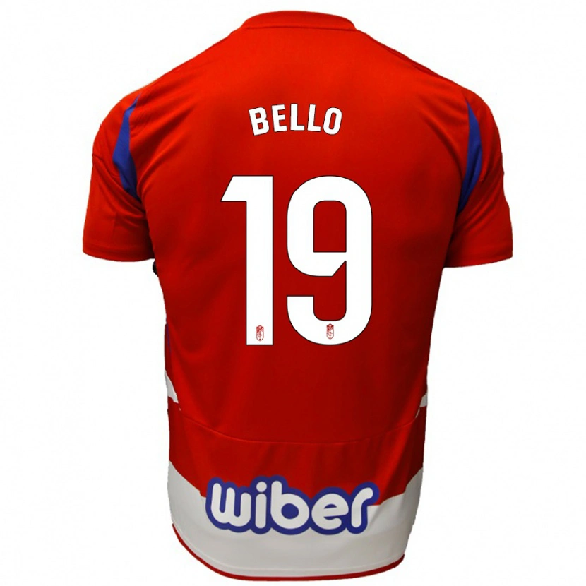Danxen Homme Maillot Eghosa Bello #19 Rouge Blanc Bleu Tenues Domicile 2024/25 T-Shirt
