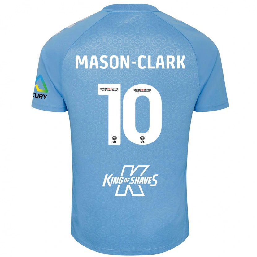 Danxen Homme Maillot Ephron Mason-Clark #10 Bleu Blanc Tenues Domicile 2024/25 T-Shirt