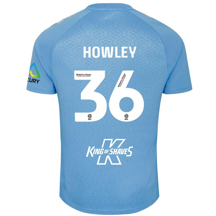 Danxen Homme Maillot Ryan Howley #36 Bleu Blanc Tenues Domicile 2024/25 T-Shirt