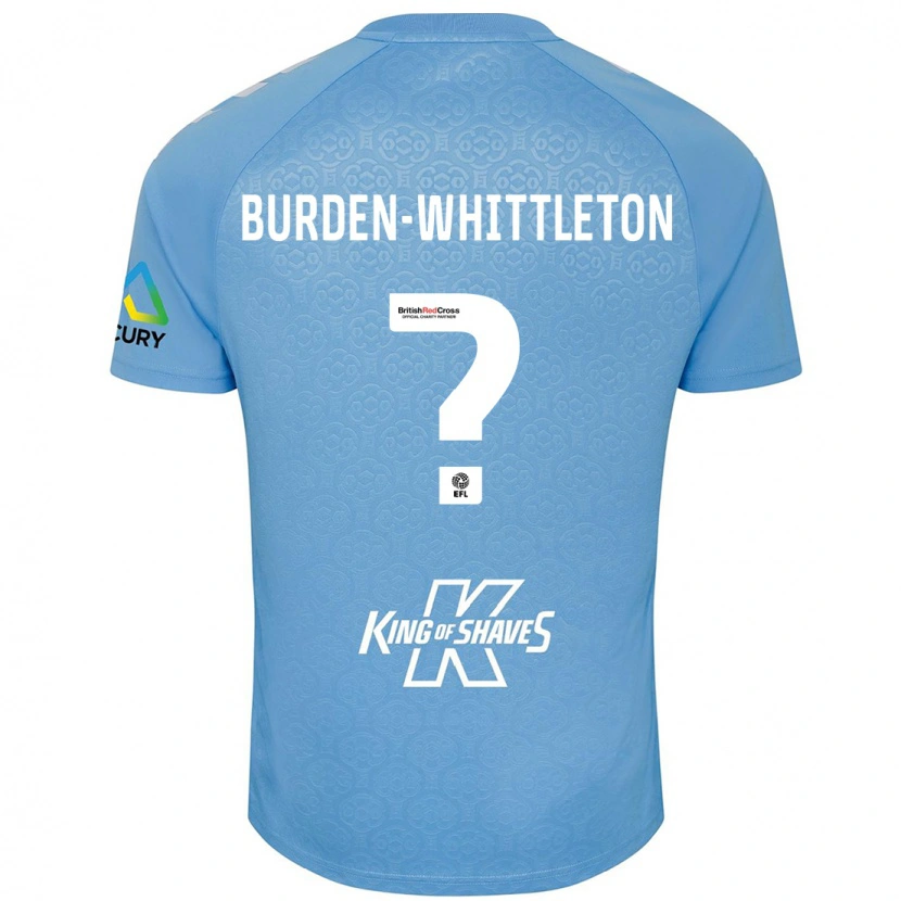 Danxen Homme Maillot Charlie Burden-Whittleton #0 Bleu Blanc Tenues Domicile 2024/25 T-Shirt
