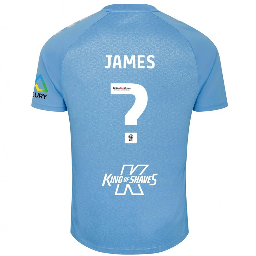 Danxen Homme Maillot Jack James #0 Bleu Blanc Tenues Domicile 2024/25 T-Shirt