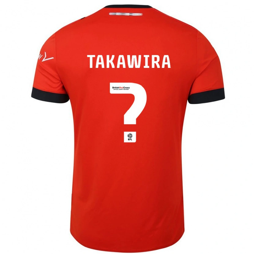 Danxen Homme Maillot Matthew Takawira #0 Orange Noir Tenues Domicile 2024/25 T-Shirt