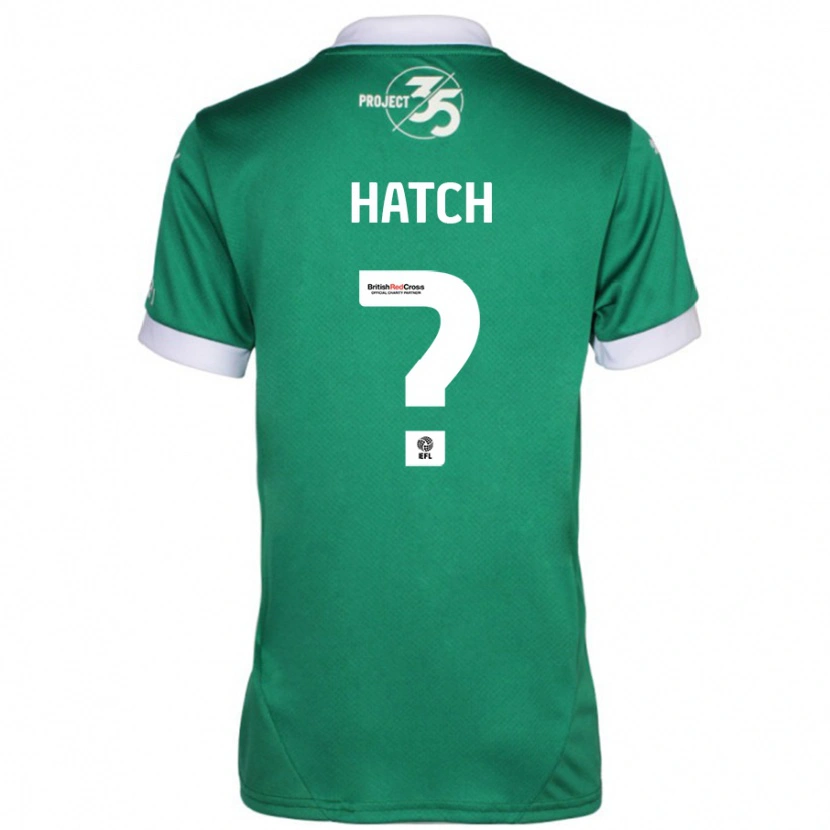 Danxen Homme Maillot Joseph Hatch #0 Vert Blanc Tenues Domicile 2024/25 T-Shirt