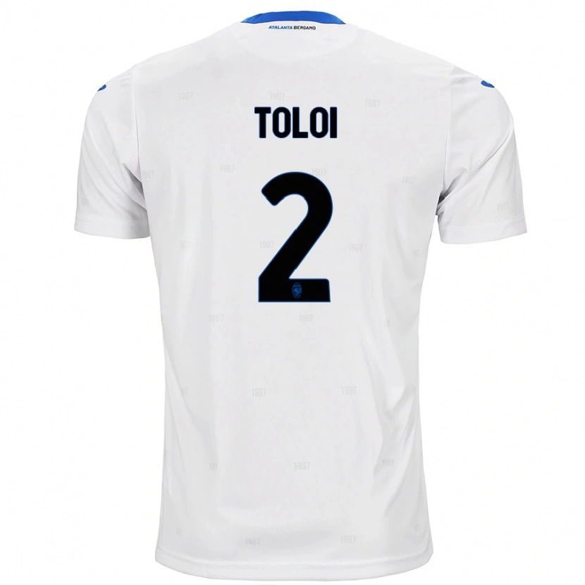 Danxen Homme Maillot Rafael Tolói #2 Blanc Tenues Extérieur 2024/25 T-Shirt