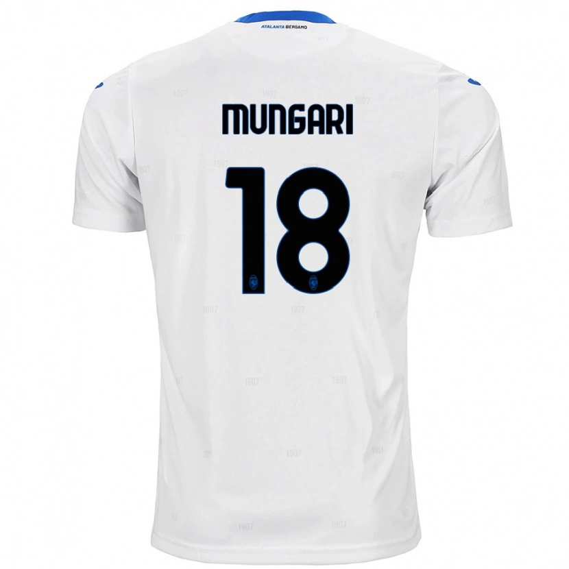 Danxen Homme Maillot Giuseppe Mungari #18 Blanc Tenues Extérieur 2024/25 T-Shirt