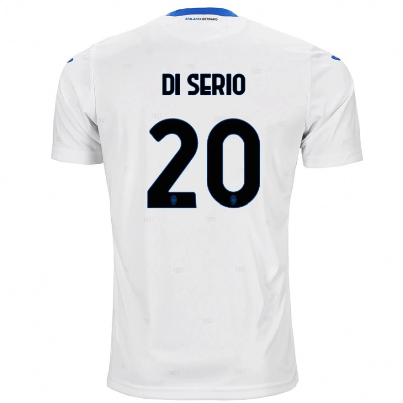 Danxen Homme Maillot Giuseppe Di Serio #20 Blanc Tenues Extérieur 2024/25 T-Shirt