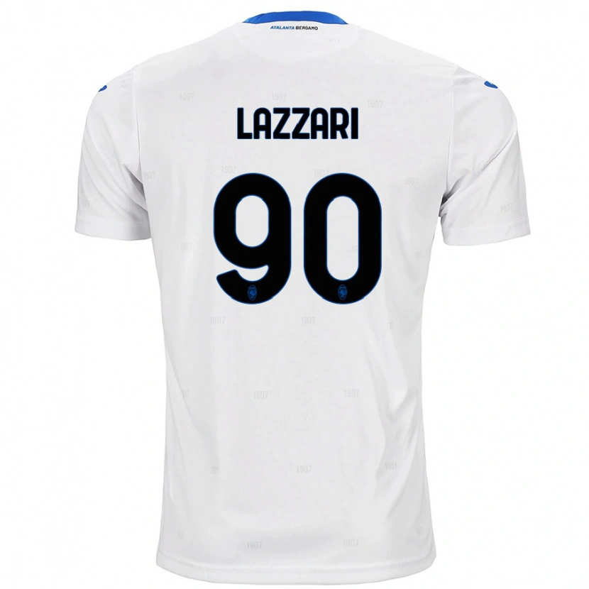 Danxen Homme Maillot Ilaria Lazzari #90 Blanc Tenues Extérieur 2024/25 T-Shirt