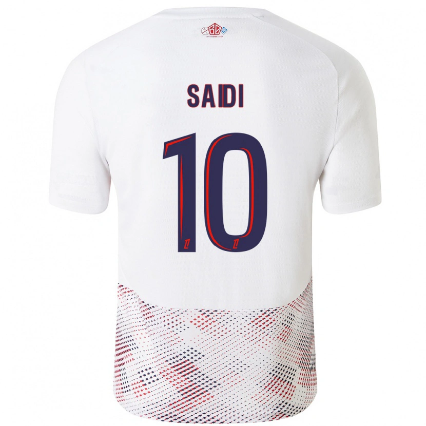Danxen Homme Maillot Rachel Saidi #10 Blanc Bleu Royal Tenues Extérieur 2024/25 T-Shirt
