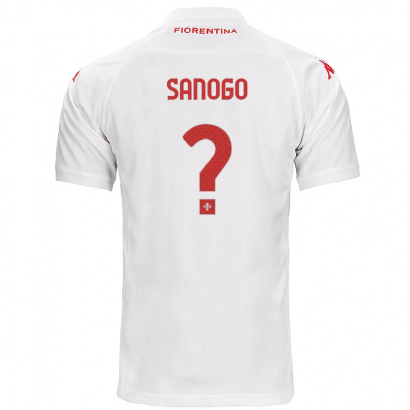 Danxen Homme Maillot Bassidy Sanogo #0 Blanc Tenues Extérieur 2024/25 T-Shirt
