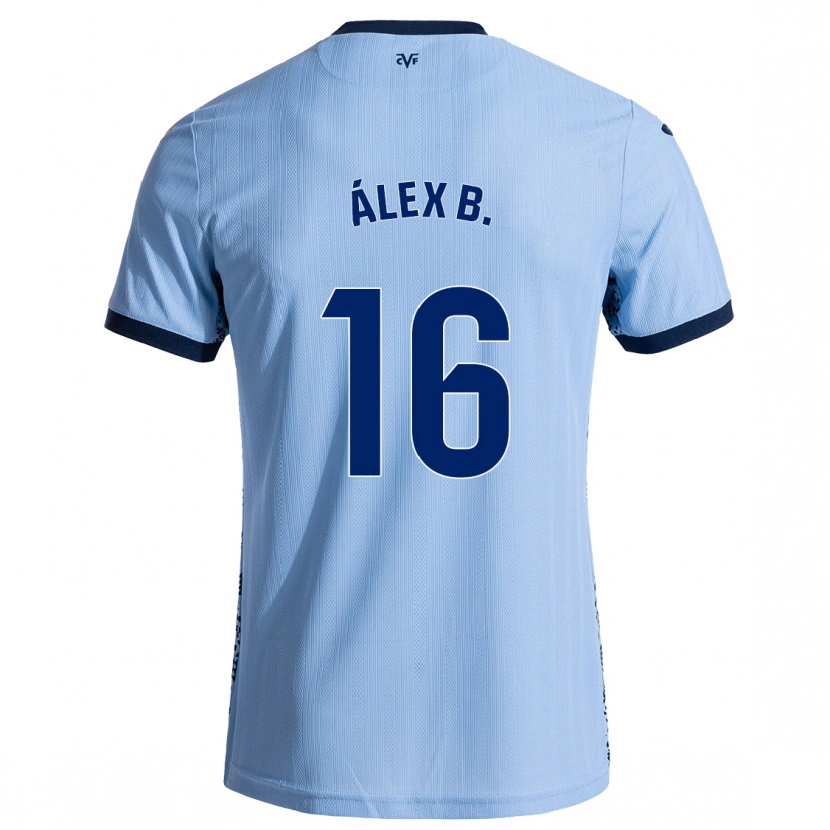Danxen Homme Maillot Álex Baena #16 Bleu Ciel Tenues Extérieur 2024/25 T-Shirt