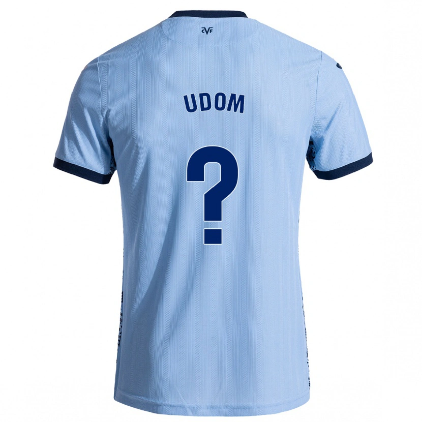 Danxen Homme Maillot Ekerette Udom #0 Bleu Ciel Tenues Extérieur 2024/25 T-Shirt