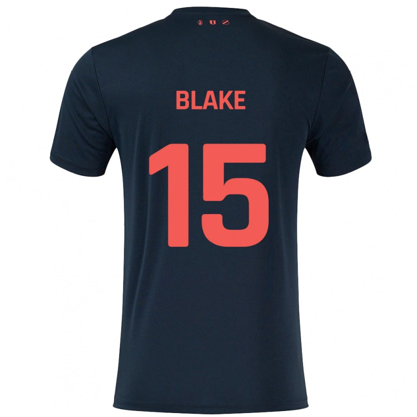Danxen Homme Maillot Adrian Blake #15 Noir Rouge Tenues Extérieur 2024/25 T-Shirt