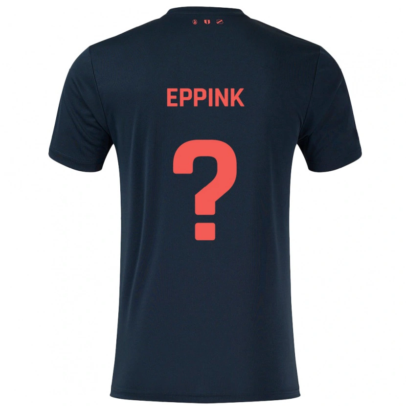 Danxen Homme Maillot Mees Eppink #0 Noir Rouge Tenues Extérieur 2024/25 T-Shirt