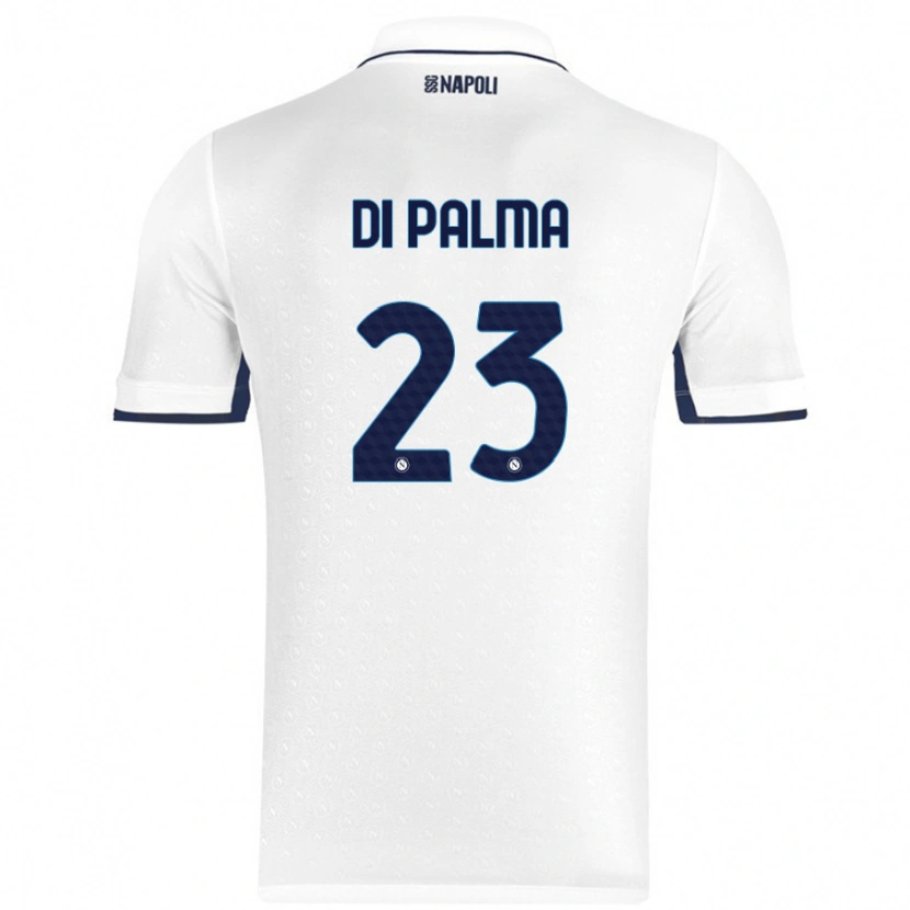 Danxen Homme Maillot Manuel Di Palma #23 Blanc Bleu Royal Tenues Extérieur 2024/25 T-Shirt