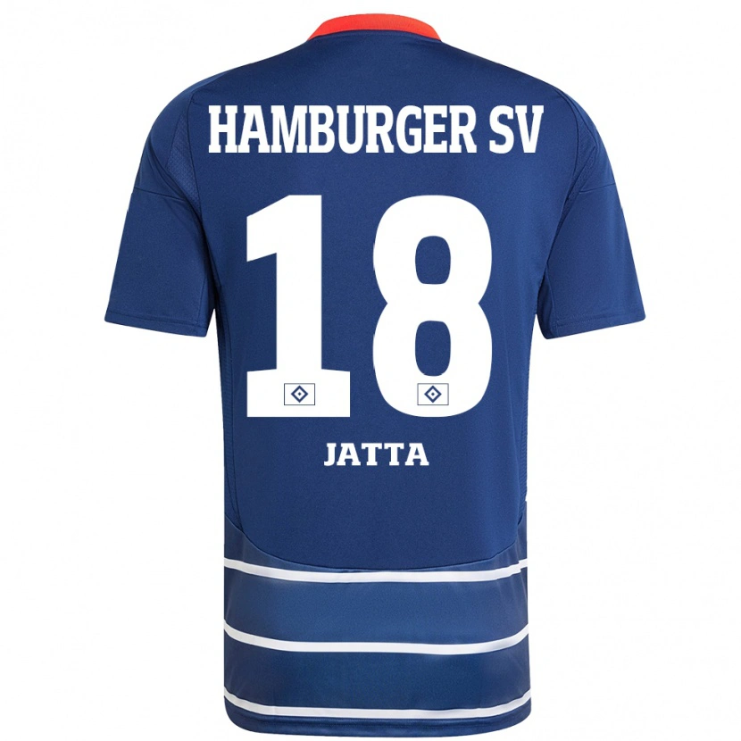 Danxen Homme Maillot Bakery Jatta #18 Bleu Foncé Tenues Extérieur 2024/25 T-Shirt