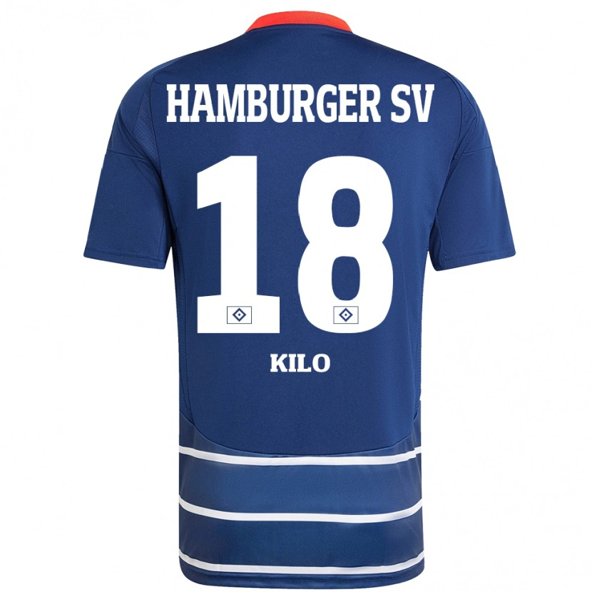 Danxen Homme Maillot Jesse Kilo #18 Bleu Foncé Tenues Extérieur 2024/25 T-Shirt