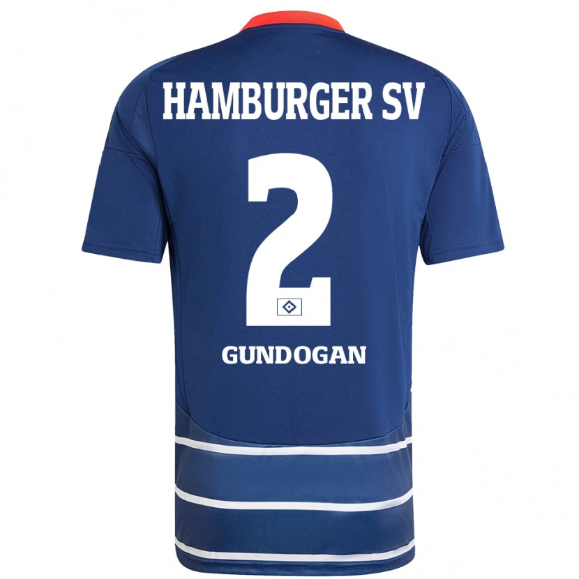Danxen Homme Maillot Haci Gündogan #2 Bleu Foncé Tenues Extérieur 2024/25 T-Shirt