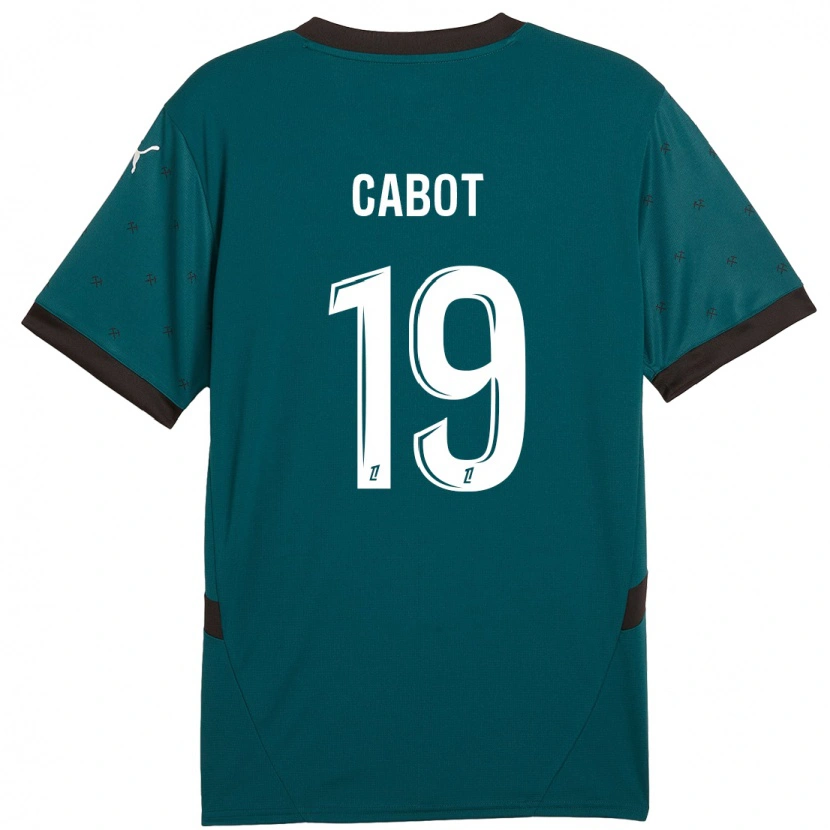 Danxen Homme Maillot Jimmy Cabot #19 Vert Foncé Tenues Extérieur 2024/25 T-Shirt