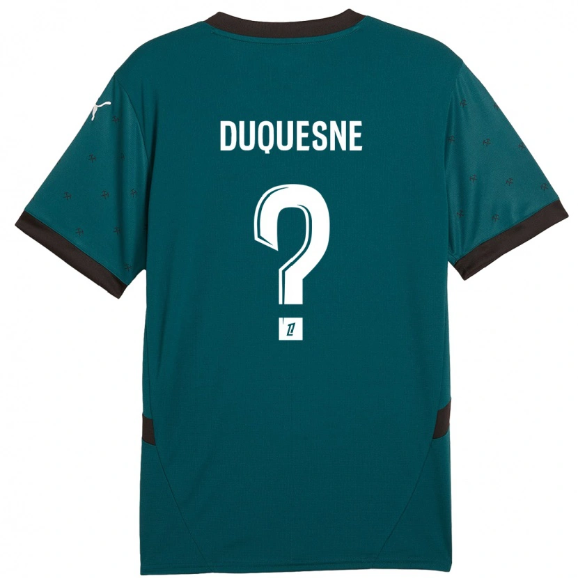 Danxen Homme Maillot Elsa Duquesne #0 Vert Foncé Tenues Extérieur 2024/25 T-Shirt