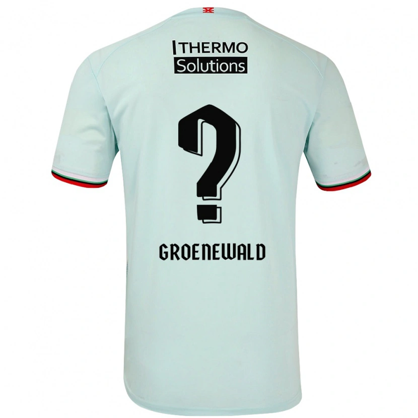 Danxen Homme Maillot Nigel Groenewald #0 Vert Clair Tenues Extérieur 2024/25 T-Shirt