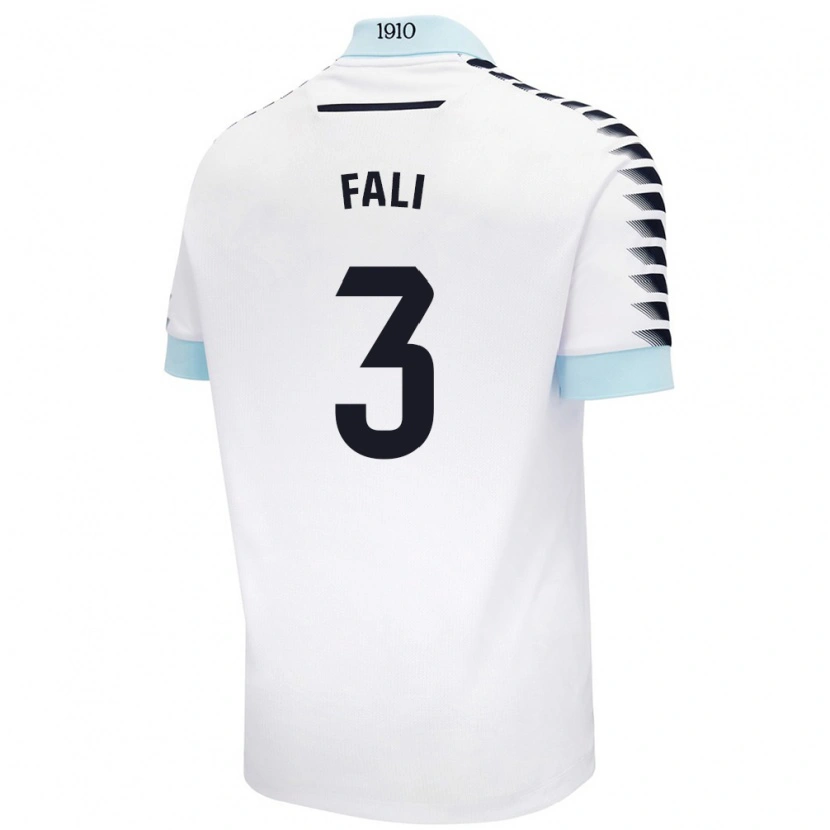 Danxen Homme Maillot Fali #3 Blanc Bleu Tenues Extérieur 2024/25 T-Shirt