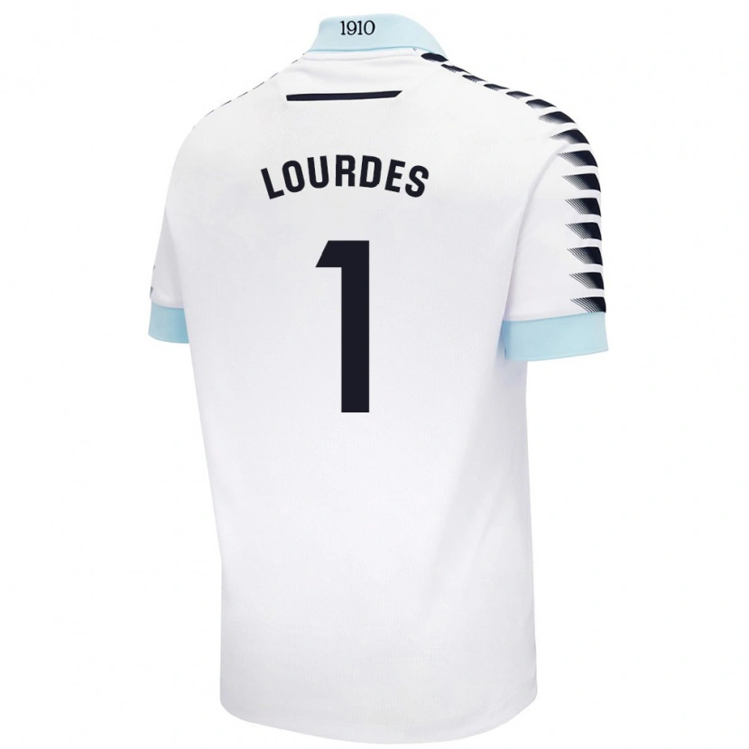Danxen Homme Maillot Lourdes #1 Blanc Bleu Tenues Extérieur 2024/25 T-Shirt