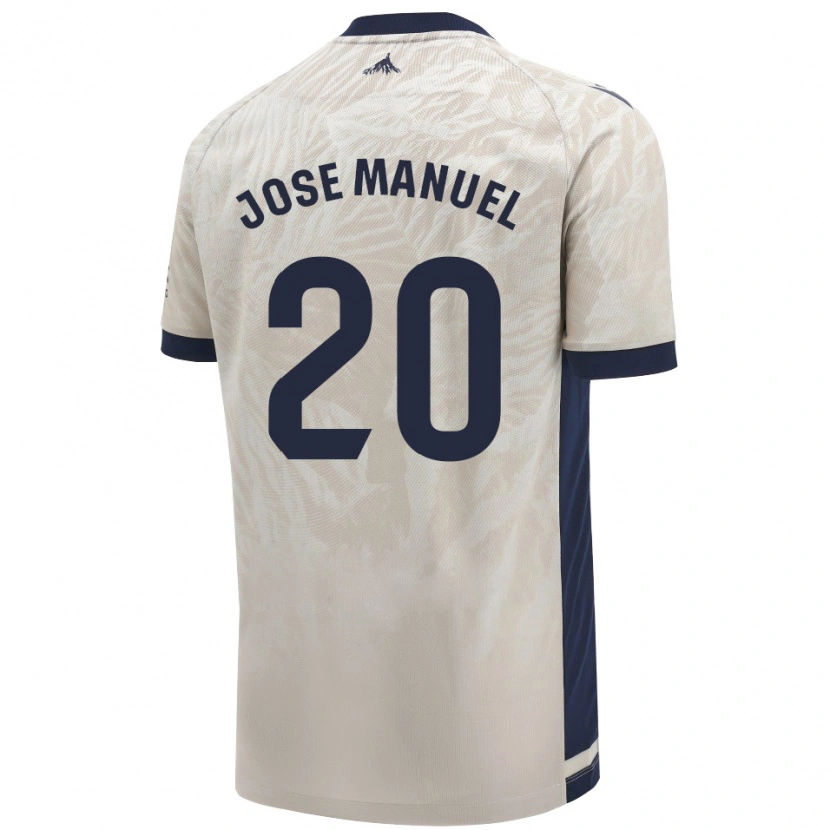 Danxen Homme Maillot José Manuel Arnáiz #20 Gris Clair Tenues Extérieur 2024/25 T-Shirt
