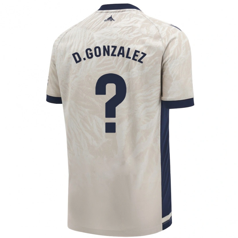 Danxen Homme Maillot Dani González #0 Gris Clair Tenues Extérieur 2024/25 T-Shirt