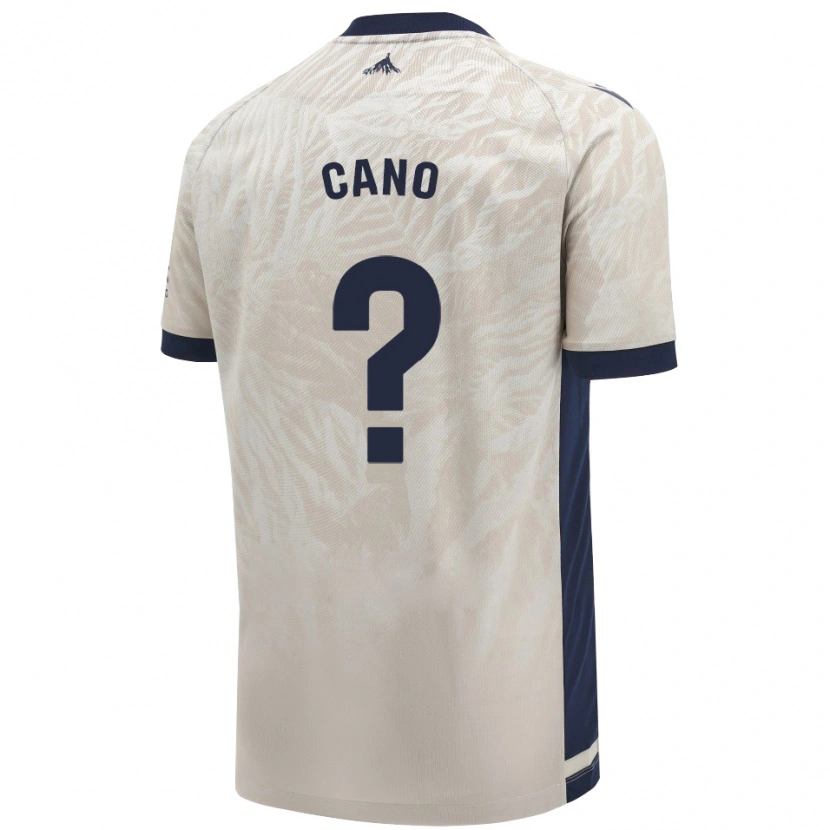 Danxen Homme Maillot Javi Caño #0 Gris Clair Tenues Extérieur 2024/25 T-Shirt