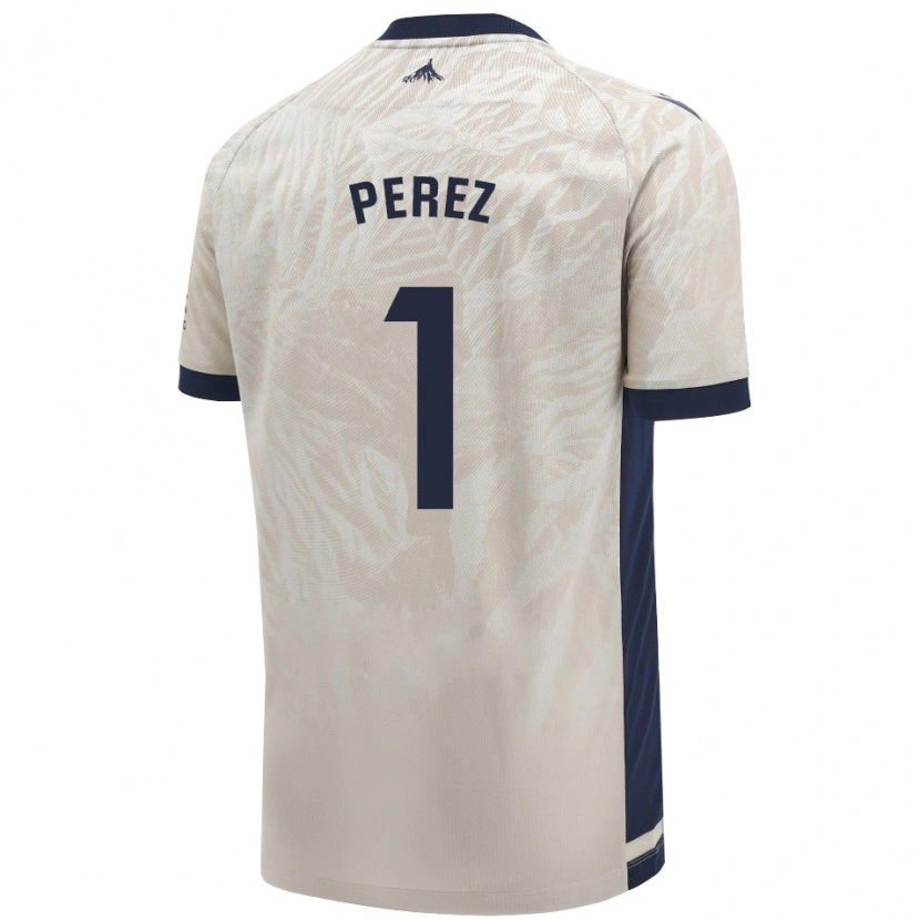 Danxen Homme Maillot Silvia Pérez Fernández De Romarategui #1 Gris Clair Tenues Extérieur 2024/25 T-Shirt