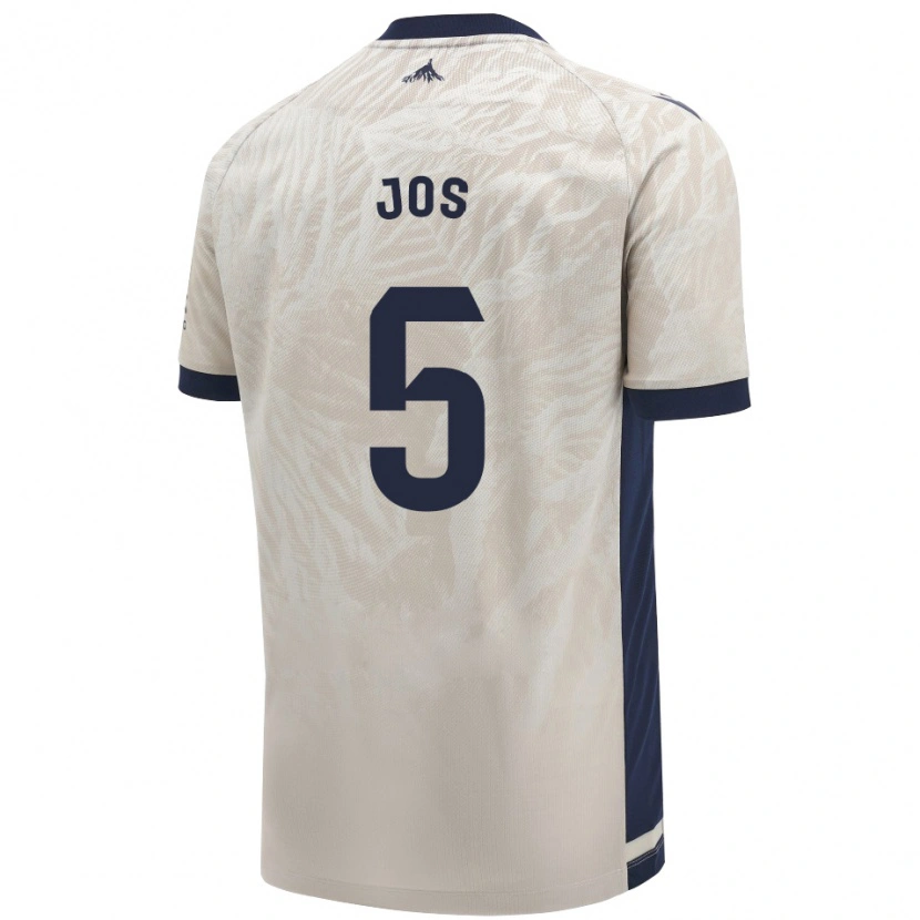 Danxen Homme Maillot Josune Urdaniz Maurin #5 Gris Clair Tenues Extérieur 2024/25 T-Shirt