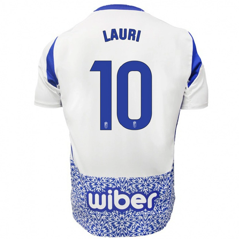 Danxen Homme Maillot Lauri #10 Blanc Bleu Tenues Extérieur 2024/25 T-Shirt