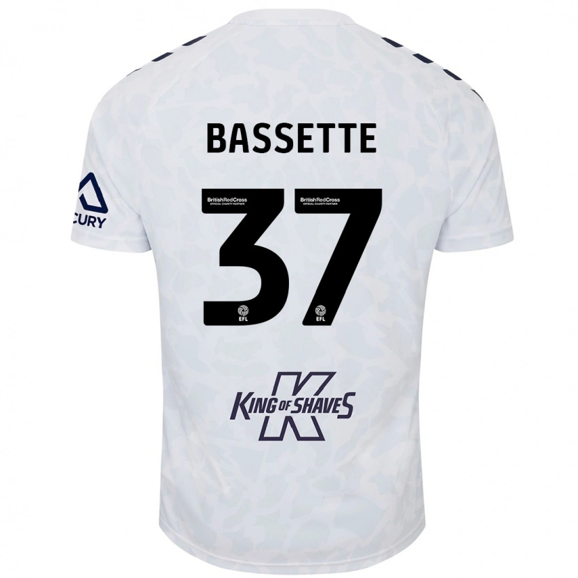Danxen Homme Maillot Norman Bassette #37 Blanc Tenues Extérieur 2024/25 T-Shirt