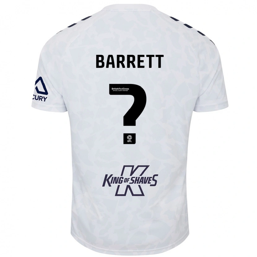 Danxen Homme Maillot Marlow Barrett #0 Blanc Tenues Extérieur 2024/25 T-Shirt
