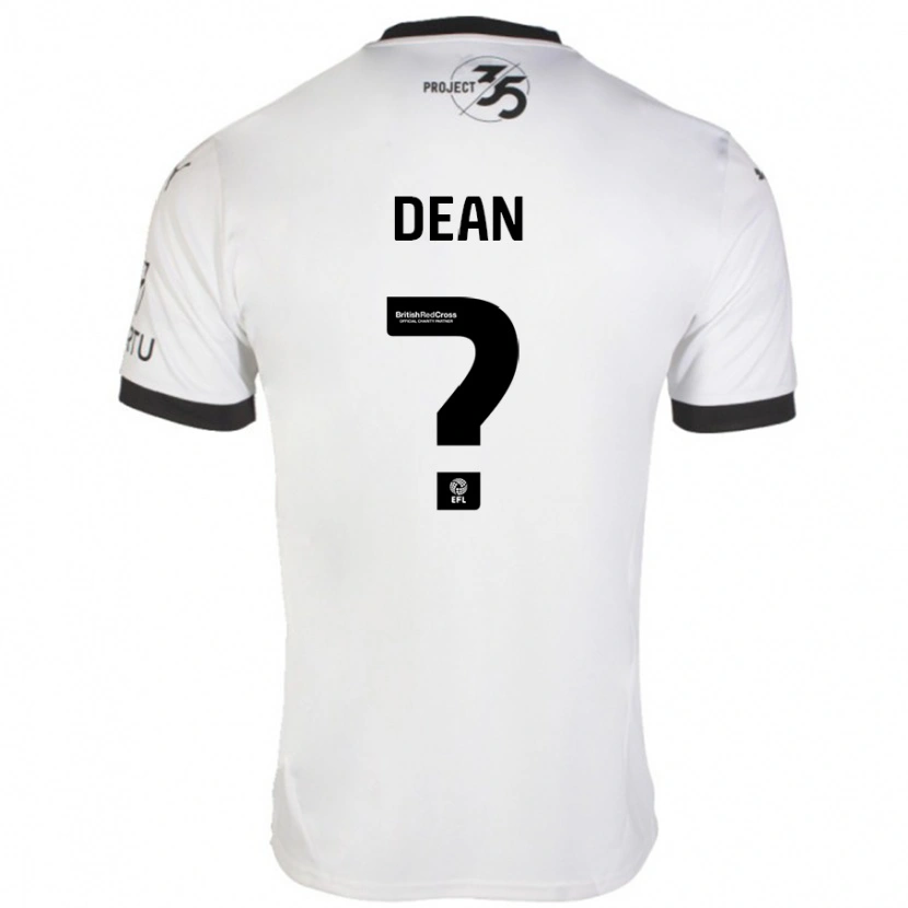 Danxen Homme Maillot Oscar Dean #0 Blanc Noir Tenues Extérieur 2024/25 T-Shirt