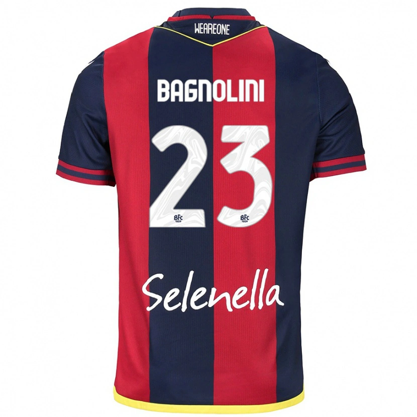 Danxen Femme Maillot Nicola Bagnolini #23 Rouge Bleu Royal Tenues Domicile 2024/25 T-Shirt